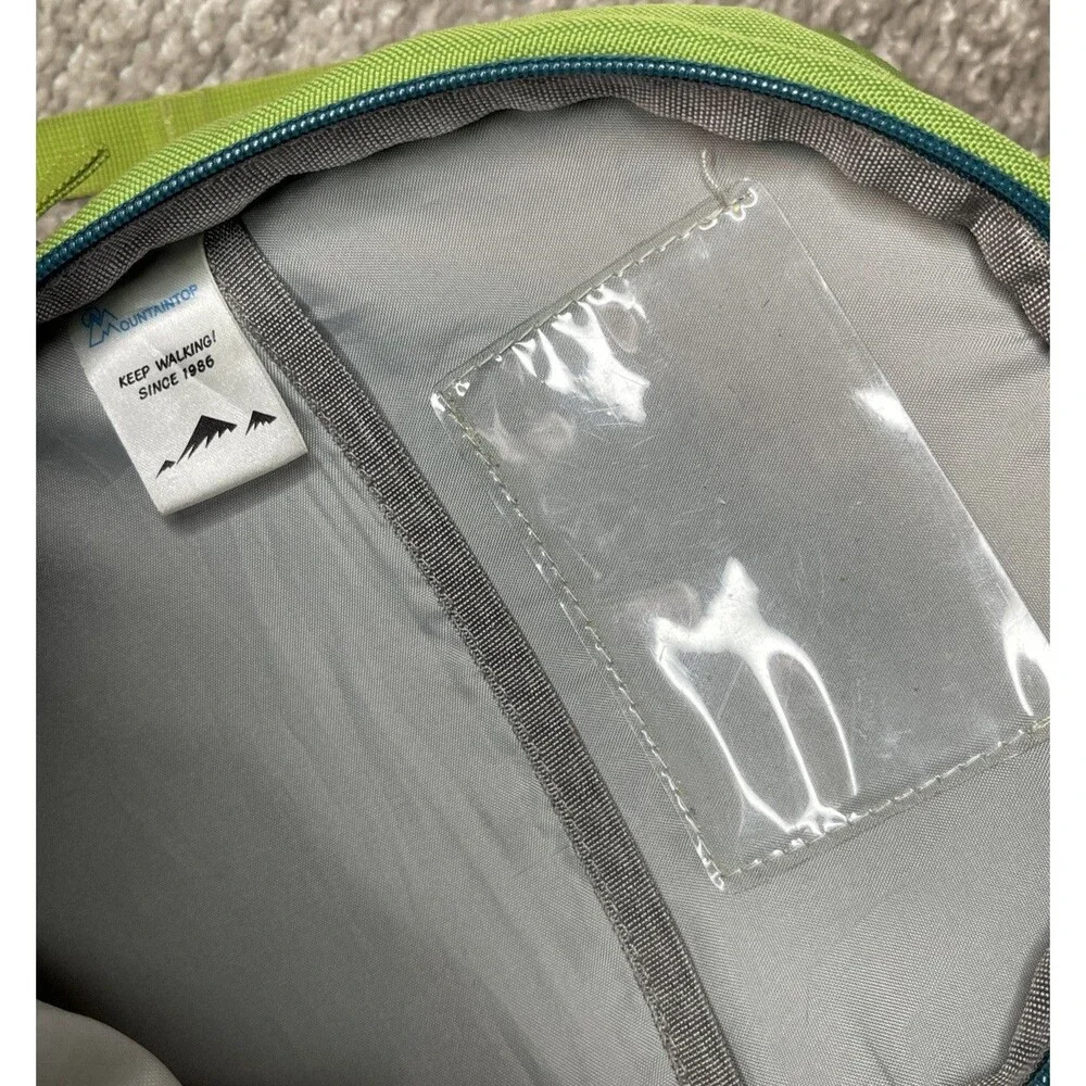 Mountaintop Kids Backpack Toddler School Bag Daypack Hiking Travel -Green & Teal